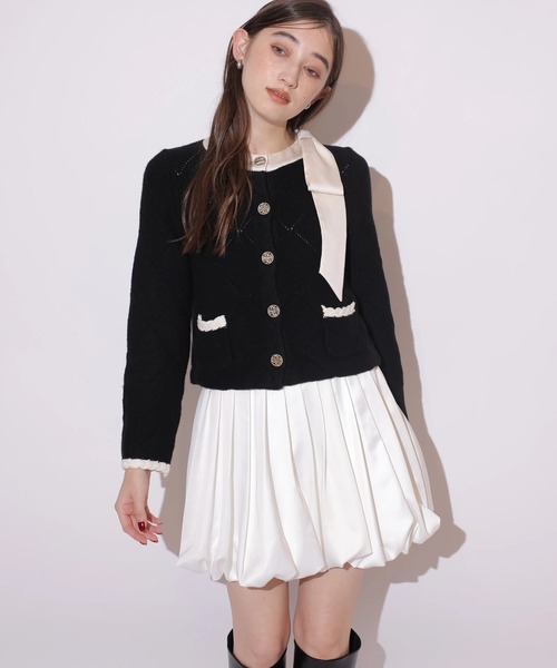 Rirandture（リランドチュール）の「サテンバルーンミニスカート（スカート・レディース・ホワイト/ブラウン/ブラック・1/2）」の5枚目の写真