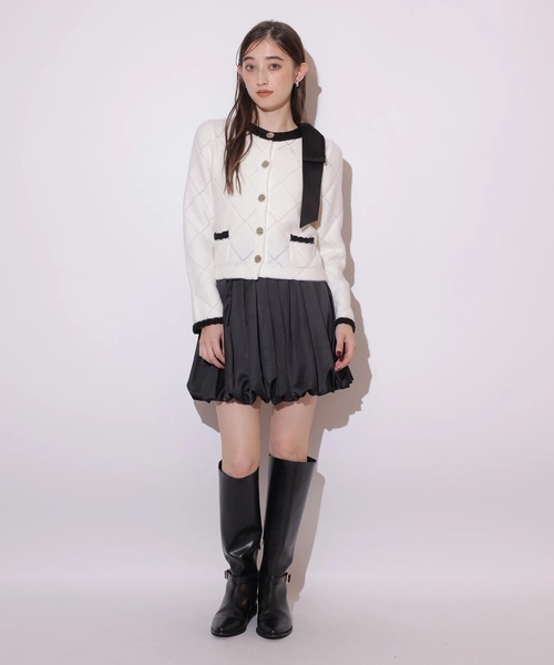 Rirandture（リランドチュール）の「サテンバルーンミニスカート（スカート・レディース・ホワイト/ブラウン/ブラック・1/2）」の11枚目の写真