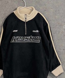SHISKY（シスキー）の「フリース　ハーフZIP　BIG　GAMEトレーナー（スウェット・キッズ）」