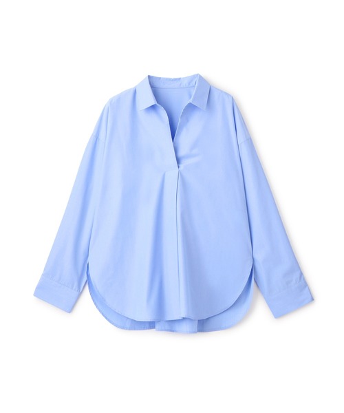 ROPE' PICNIC（ロペピクニック）の「スキッパーシャツ/UVカット・イージーケア（シャツ/ブラウス・レディース・サックスブルー/オフホワイト/ネイビー・FREE）」の15枚目の写真