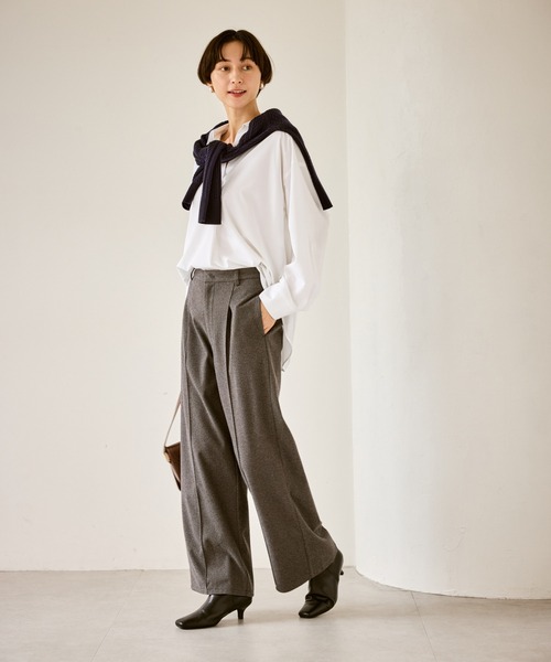 ROPE' PICNIC（ロペピクニック）の「スキッパーシャツ/UVカット・イージーケア（シャツ/ブラウス・レディース・サックスブルー/オフホワイト/ネイビー・FREE）」の20枚目の写真