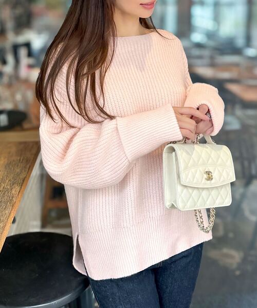 セール】［ 岡部あゆみさんコラボ ］ローゲージニットプルオーバー