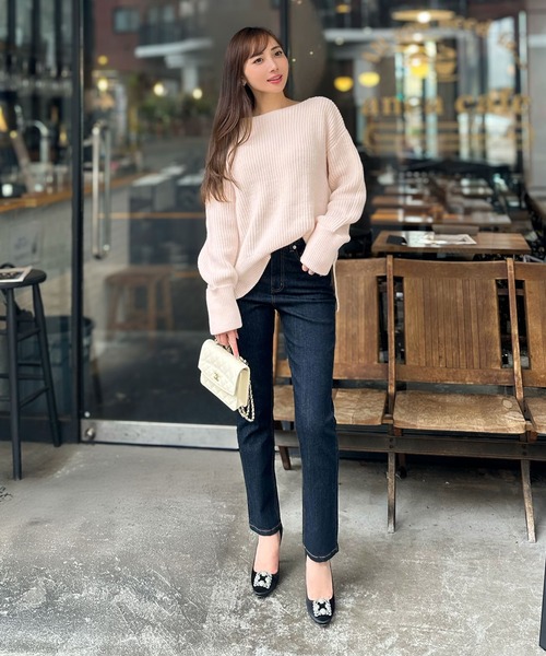 セール】［ 岡部あゆみさんコラボ ］ローゲージニットプルオーバー