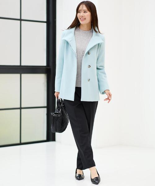 セール】【衿が顔に当たらない◎】スタンドネックミドルコート（その他