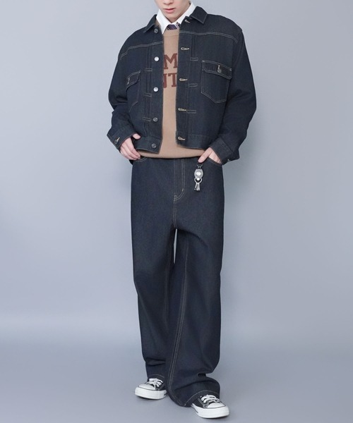 SPINNS（スピンズ）の「ジャガードロゴニット/ヴィンテージ/スウェットライク/チクチクしない（ニット/セーター・メンズ・ベージュ/グレー/ブラック・ONESIZE）」の8枚目の写真