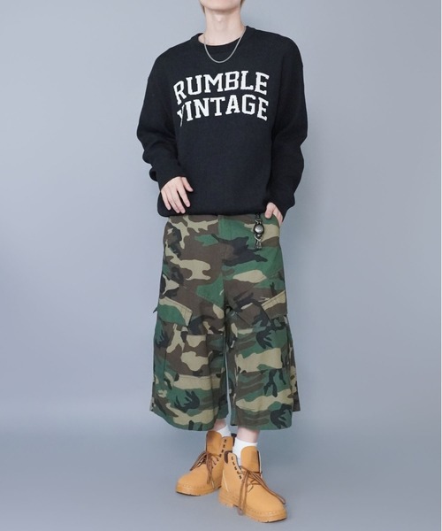 SPINNS（スピンズ）の「ジャガードロゴニット/ヴィンテージ/スウェットライク/チクチクしない（ニット/セーター・メンズ・ベージュ/グレー/ブラック・ONESIZE）」の10枚目の写真