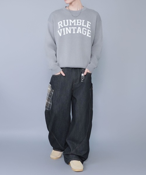 SPINNS（スピンズ）の「ジャガードロゴニット/ヴィンテージ/スウェットライク/チクチクしない（ニット/セーター・メンズ・ベージュ/グレー/ブラック・ONESIZE）」の13枚目の写真