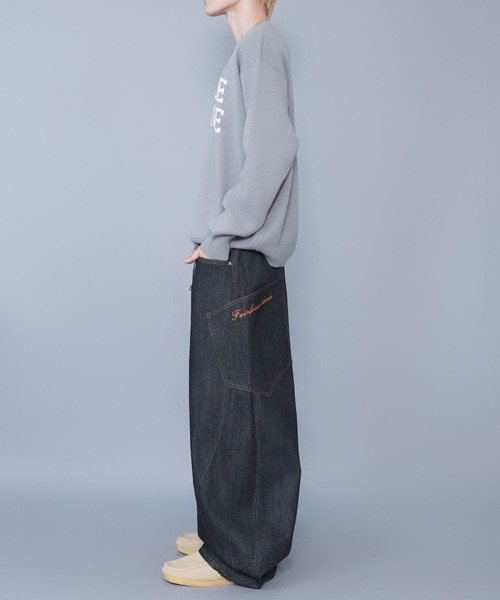 SPINNS（スピンズ）の「ジャガードロゴニット/ヴィンテージ/スウェットライク/チクチクしない（ニット/セーター・メンズ・ベージュ/グレー/ブラック・ONESIZE）」の14枚目の写真