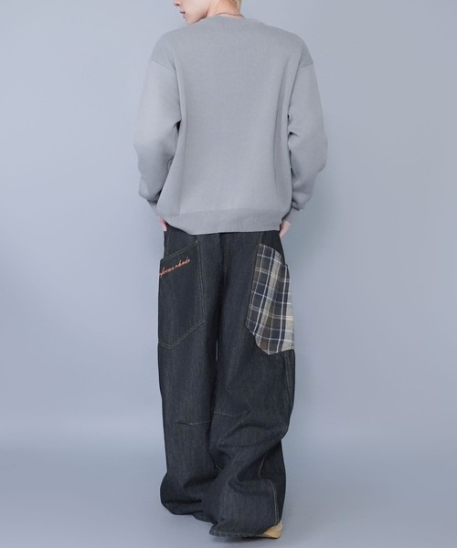 SPINNS（スピンズ）の「ジャガードロゴニット/ヴィンテージ/スウェットライク/チクチクしない（ニット/セーター・メンズ・ベージュ/グレー/ブラック・ONESIZE）」の15枚目の写真