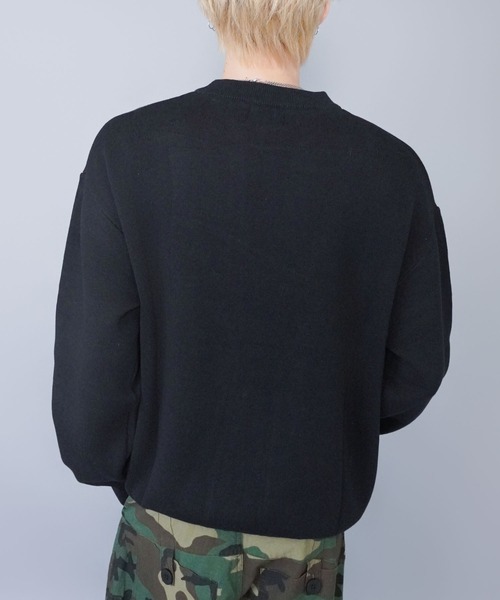 SPINNS（スピンズ）の「ジャガードロゴニット/ヴィンテージ/スウェットライク/チクチクしない（ニット/セーター・メンズ・ベージュ/グレー/ブラック・ONESIZE）」の20枚目の写真