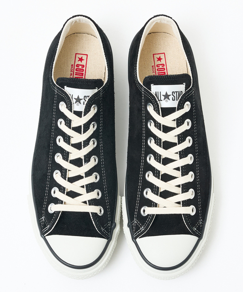 CONVERSE ALL STAR(コンバースオールスター)の「【CONVERSE / コンバース】SUEDE ALL STAR J OX / スエード オールスター(スニーカー・メンズ・ブラック・8.5/9.5/7.5)」の2枚目の写真