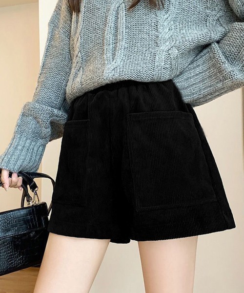 SHISHIKUI コーデュロイショートパンツ S ブラック CORDUROY S / BLACK – SHISHIKUI