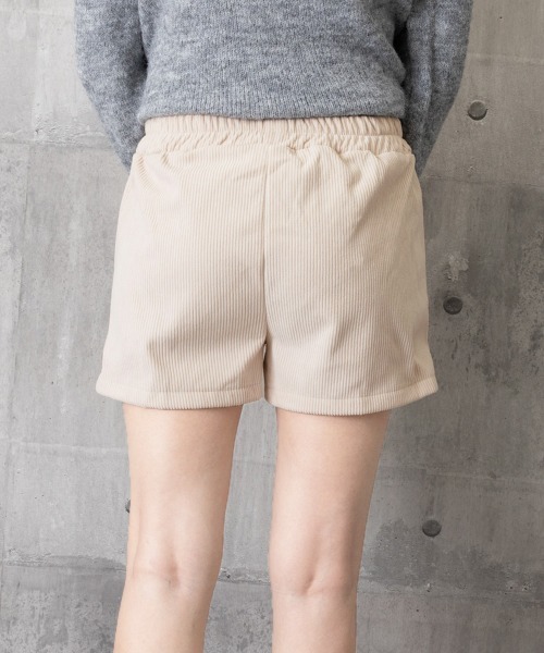 セール】コーデュロイショートパンツ 裏起毛短パン（スラックス