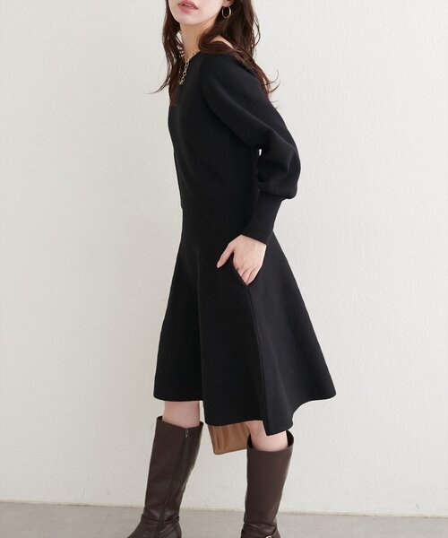 natural couture（ナチュラルクチュール）の「〈ako〉前後２WAYミニワンピース（ワンピース・レディース・ブラック/チャコールグレー/ボルドー/ベージュ・FREE）」の15枚目の写真