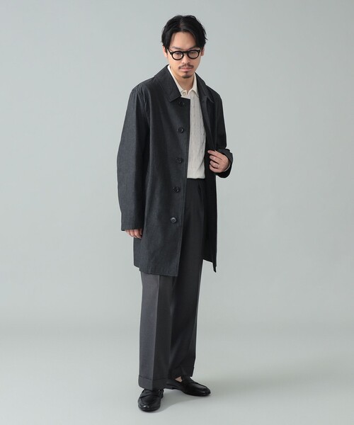 Mackintosh（マッキントッシュ）の「【別注】MACKINTOSH / DUNKELD SHORT デニム ステンカラーコート（ステンカラーコート・メンズ・ブラック/インディゴブルー・40/38/36/34）」の5枚目の写真