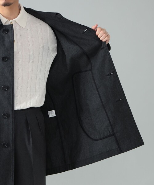 Mackintosh（マッキントッシュ）の「【別注】MACKINTOSH / DUNKELD SHORT デニム ステンカラーコート（ステンカラーコート・メンズ・ブラック/インディゴブルー・40/38/36/34）」の18枚目の写真