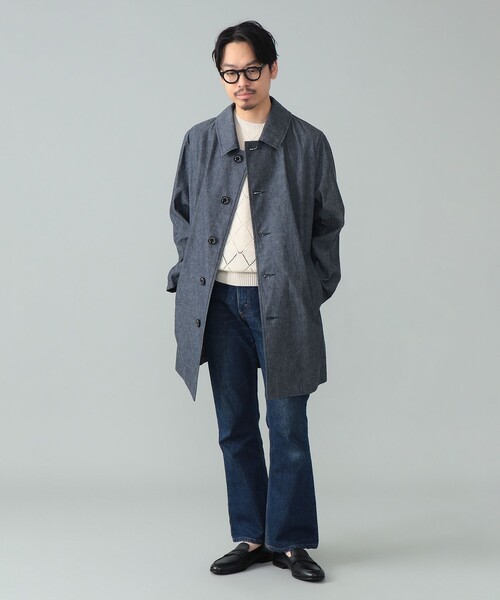 別注】MACKINTOSH / DUNKELD SHORT デニム ステンカラーコート（ステン