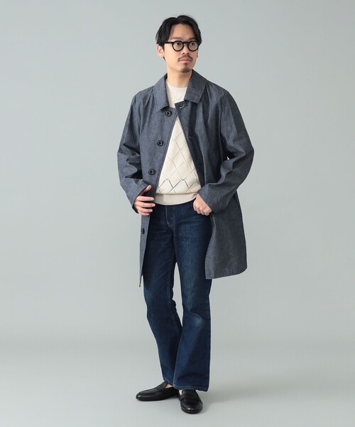 別注】MACKINTOSH / DUNKELD SHORT デニム ステンカラーコート（ステン