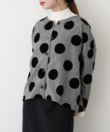 ノーカラージャケット（ドット柄）ファッション通販 - ZOZOTOWN