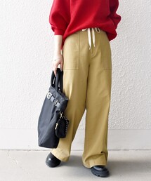 SHIPS any | SHIPS any:〈洗濯機可能〉ウエストコード イージー ワイド ベイカー パンツ(その他パンツ)