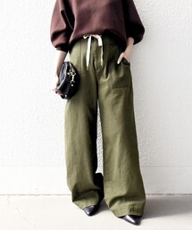 SHIPS any | SHIPS any:〈洗濯機可能〉ドロスト イージー ワイド ストレート ベイカー パンツ(その他パンツ)