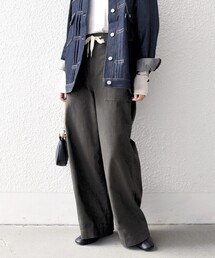 SHIPS any | SHIPS any:〈洗濯機可能〉ドロスト イージー ワイド ストレート ベイカー パンツ(その他パンツ)