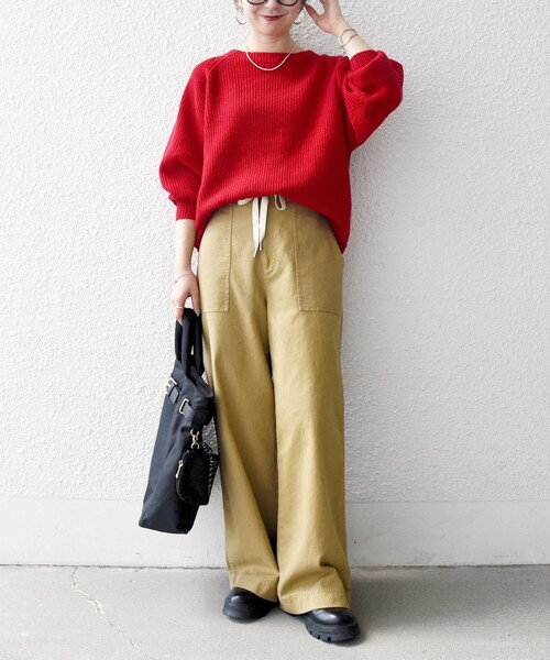 セール】SHIPS any:〈洗濯機可能〉ドロスト イージー ワイド