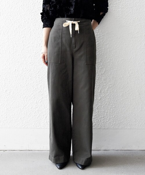 セール】SHIPS any:〈洗濯機可能〉ドロスト イージー ワイド