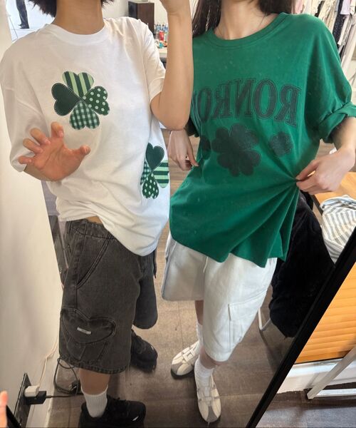 RONRON(ロンロン)の「HEART POCKET CARGO DENIM SHORT PANTS GREY BLACK(その他パンツ・レディース・その他・FREE)」の8枚目の写真