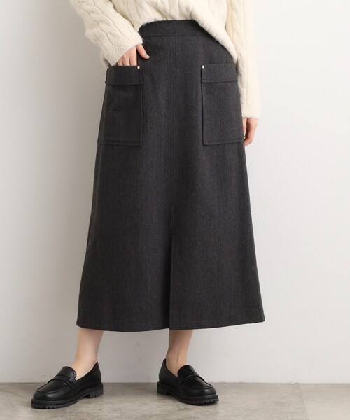 grove（グローブ）の「クラシカルツイード Aラインスカート（スカート・レディース・ブラック/チャコールグレー/オフホワイト・02/03/01/04/05）」の13枚目の写真