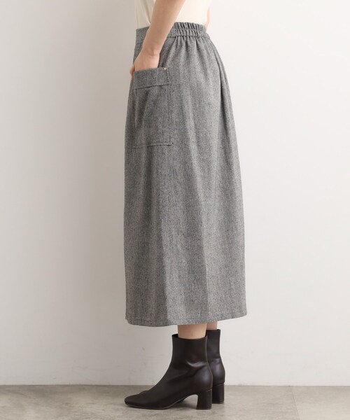 grove（グローブ）の「クラシカルツイード Aラインスカート（スカート・レディース・ブラック/チャコールグレー/オフホワイト・02/03/01/04/05）」の6枚目の写真