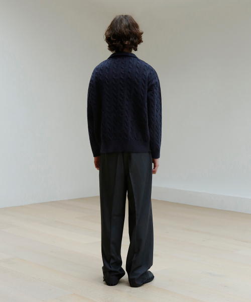 SIGNATURE（シグネチャ）の「ケーブルカラーニット[ネイビー]（ニット/セーター・レディース・その他・MEDIUM/LARGE）」の11枚目の写真