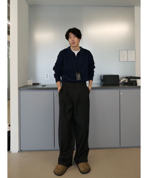 SIGNATURE（シグネチャ）の「ケーブルカラーニット[ネイビー]（ニット/セーター・レディース・その他・MEDIUM/LARGE）」の16枚目の写真