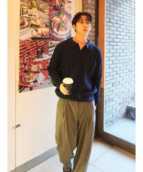 SIGNATURE（シグネチャ）の「ケーブルカラーニット[ネイビー]（ニット/セーター・レディース・その他・MEDIUM/LARGE）」の19枚目の写真