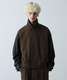 HARE（ハレ）の「レザーキリカエツイードブルゾン(HARE)（ブルゾン）」