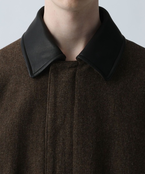 HARE（ハレ）の「レザーキリカエツイードブルゾン(HARE)（ブルゾン・メンズ・ブラウン/ブラック・SMALL/MEDIUM）」の17枚目の写真