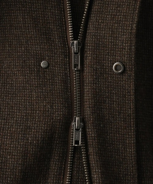 HARE（ハレ）の「レザーキリカエツイードブルゾン(HARE)（ブルゾン・メンズ・ブラウン/ブラック・SMALL/MEDIUM）」の21枚目の写真