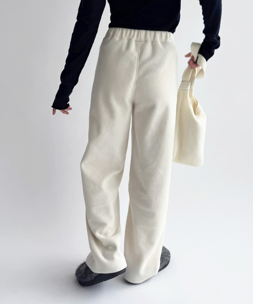 EDIT. FOR LULU(エディットフォールル)の「【DISCUS×LULU】cozy pants(スラックス・レディース・チャコールグレー/ホワイト系その他・FREE)」の6枚目の写真
