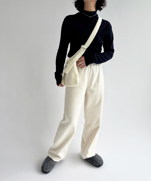 EDIT. FOR LULU(エディットフォールル)の「【DISCUS×LULU】cozy pants(スラックス・レディース・チャコールグレー/ホワイト系その他・FREE)」の7枚目の写真