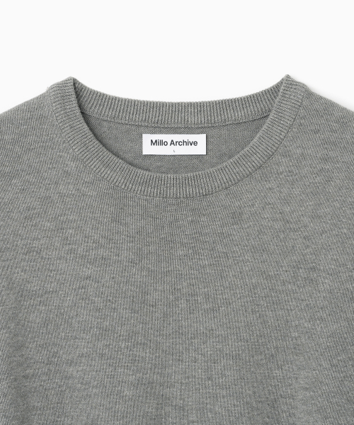 Millo Archive（ミロ アーカイブ）の「クロップイージーニットウェア[メランジグレー]（ニット/セーター・メンズ・その他・MEDIUM/LARGE/X-LARGE）」の12枚目の写真