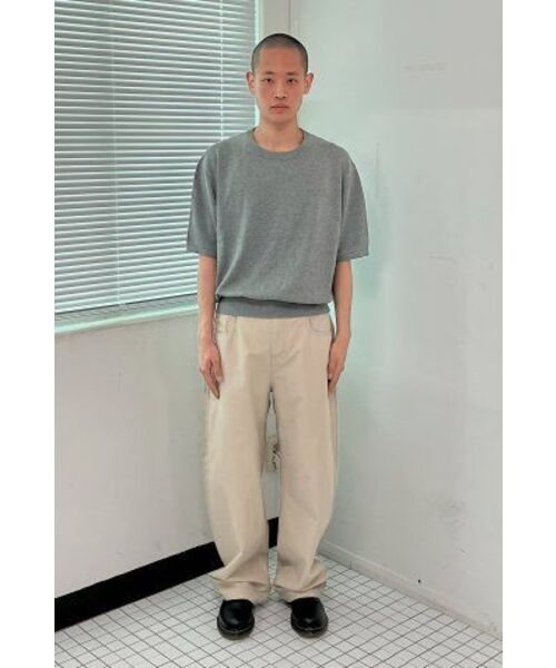 Millo Archive（ミロ アーカイブ）の「クロップイージーニットウェア[メランジグレー]（ニット/セーター・メンズ・その他・MEDIUM/LARGE/X-LARGE）」の2枚目の写真