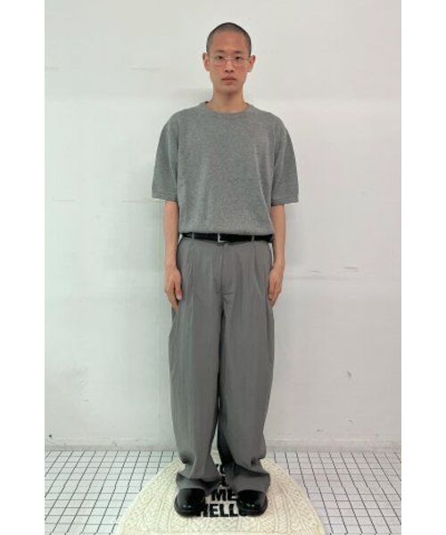 Millo Archive（ミロ アーカイブ）の「クロップイージーニットウェア[メランジグレー]（ニット/セーター・メンズ・その他・MEDIUM/LARGE/X-LARGE）」の3枚目の写真