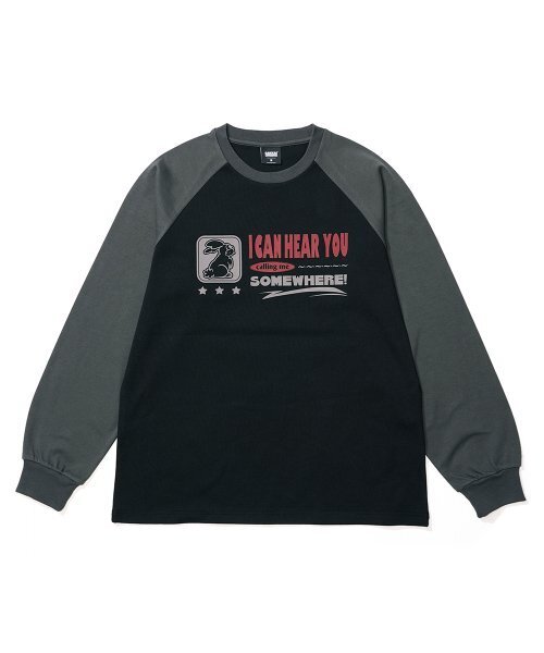 GAKKAI UNIONS（ガッカイユニオンズ）の「コーリングミ ラグランロングスリーブ ブラック（Tシャツ/カットソー・レディース・その他・MEDIUM/LARGE）」の2枚目の写真