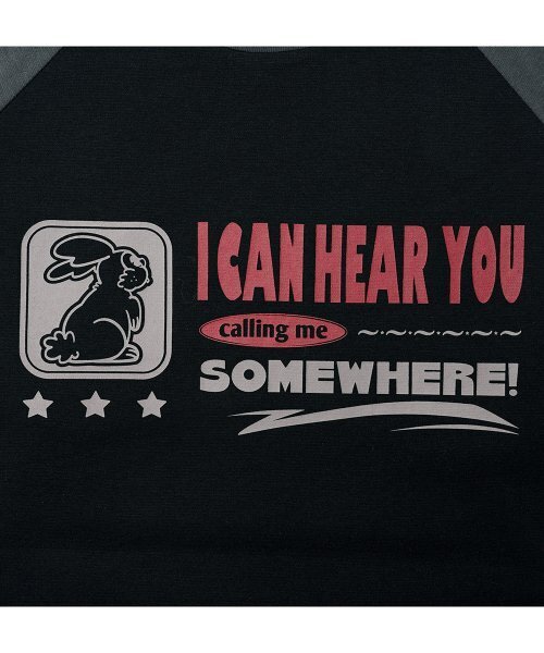 GAKKAI UNIONS（ガッカイユニオンズ）の「コーリングミ ラグランロングスリーブ ブラック（Tシャツ/カットソー・レディース・その他・MEDIUM/LARGE）」の4枚目の写真