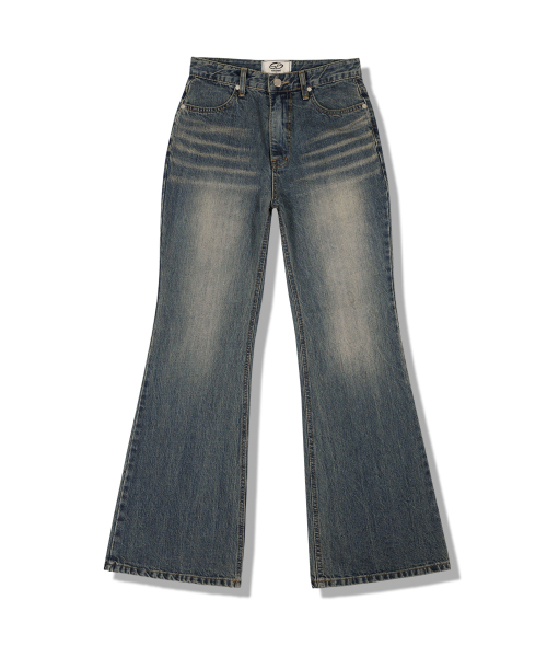 GUBIN(グビン)の「(W) レトロコーンデニムブーツカットデニムパンツ(デニムパンツ・レディース・その他・SMALL/MEDIUM/LARGE)」の1枚目の写真