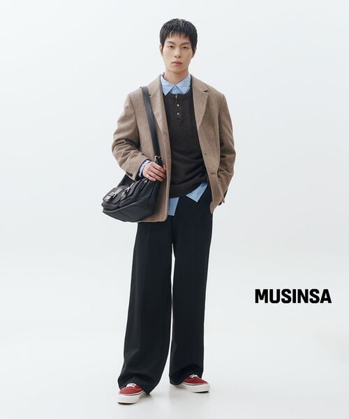 MUSINSA STANDARD（ムシンサスタンダード）の「リラックスドウォッシュドポプリンシャツ[ソックスブルー]（シャツ/ブラウス・メンズ・その他・SMALL/MEDIUM/LARGE/X-LARGE/XX-LARGE）」の12枚目の写真