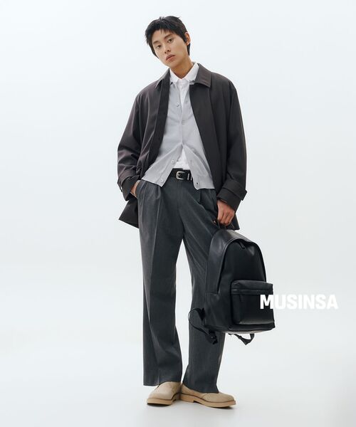 MUSINSA STANDARD（ムシンサスタンダード）の「リラックスフィットオックスフォードシャツ_ノンポケット [ホワイト]（シャツ/ブラウス・メンズ・その他・X-LARGE/XX-LARGE/XXX-LARGE/MEDIUM/LARGE）」の6枚目の写真