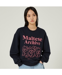 マルチーズアーカイブライングラフィックスウェット 5カラー