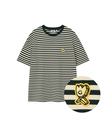 グラフィックキキストライプ半袖Tシャツ(2色)