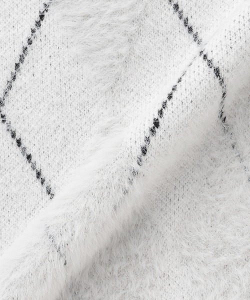 TOKYO SHIRTS（トウキョウシャツ）の「【Pitta Re:)】 フェザーアーガイル プルオーバー（ニット/セーター・レディース・ブラウン/グレー・M/L）」の8枚目の写真